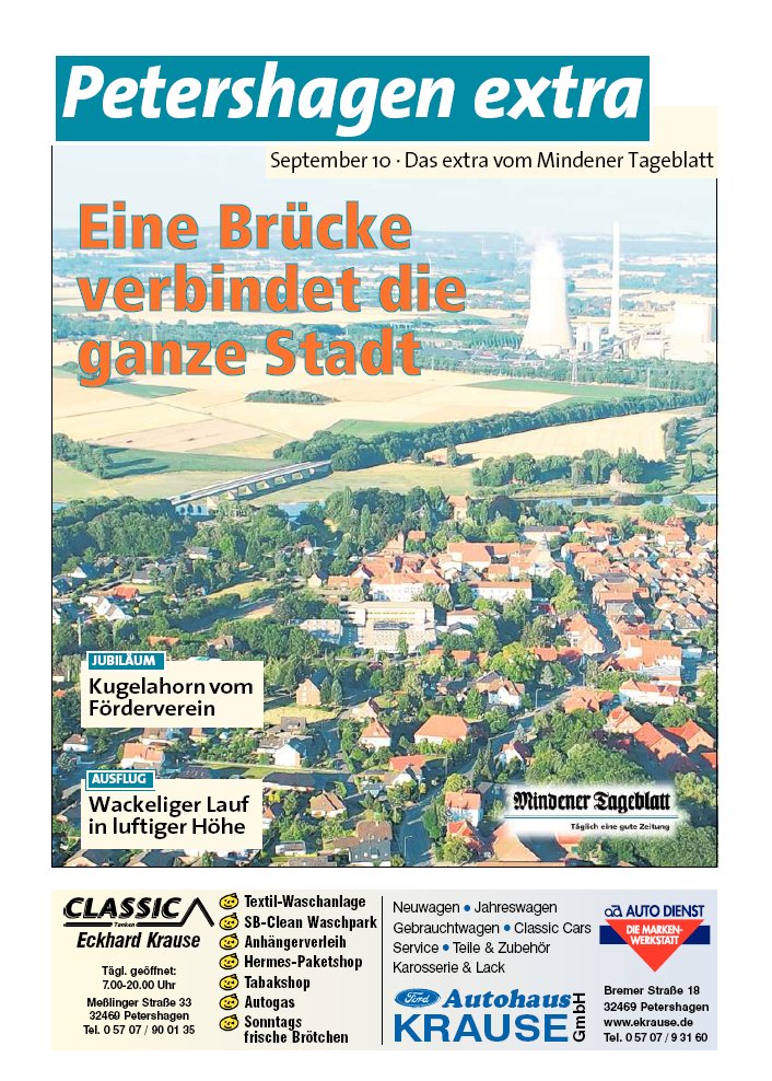 Petershagen Extra – September 2010 Petershagen Extra - September 2010