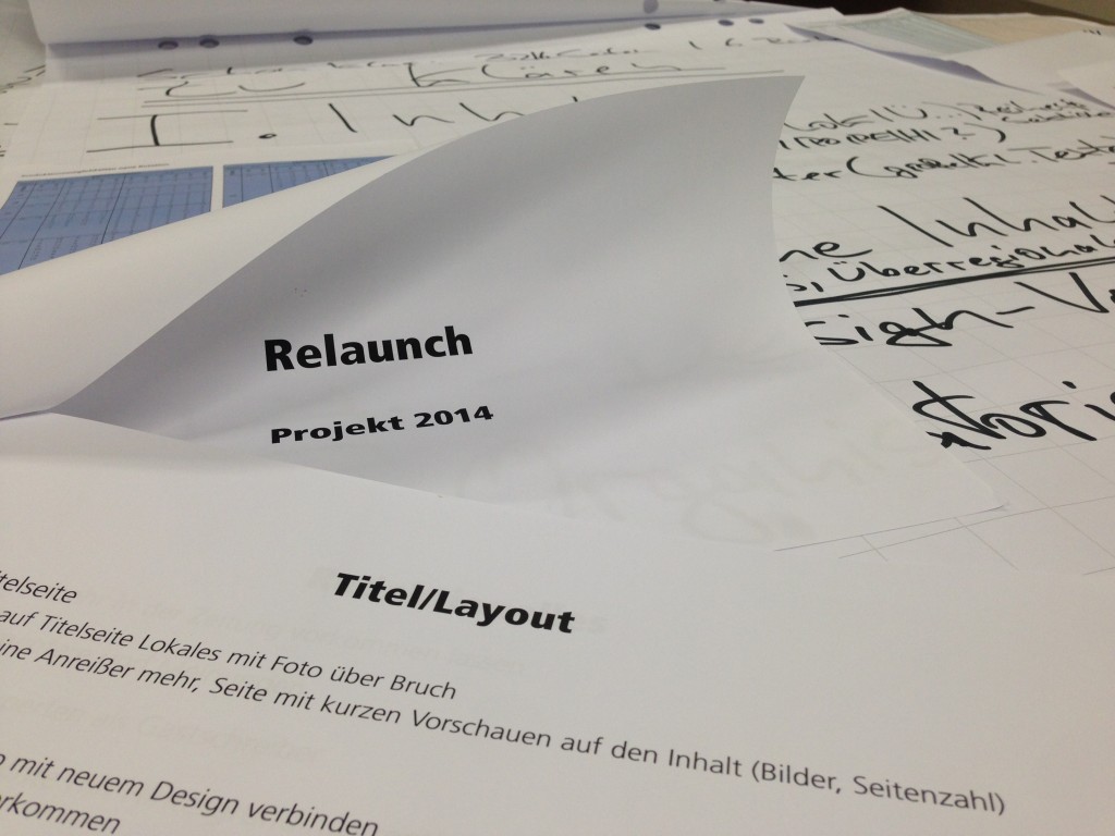 In einem mehrstufigen Prozess bereiten Redaktion und Verlagsabteilungen die für 2014 geplante inhaltliche und optische Umgestaltung des Mindener Tageblatts vor. Foto: chp