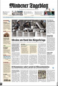 MT-Titelseite von heute. Repro: MT