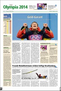Täglich merhere Extra-Seiten Olypia-Berichterstattung in der gedruckten Ausgabe helfen, das Geschehen zu rekapitulieren, einzuordnen und zu gewichten. Repro: MT
