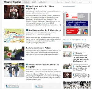 Übersichtsseiten bleiben frei, Plus-Symbole weisen die bezahlpflichtigen Inhalte aus. Repro: MT