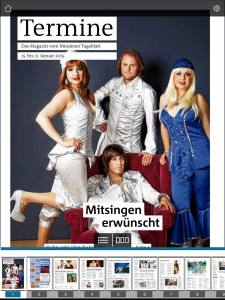 Titelseite und Seitenübersicht im ePaper+ nach dem Heurnterladen. Repro: MT
