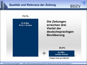 Auch im mobilen Bereich wächst die Zahl der Nutzer kontinuierlich. Repro: MT