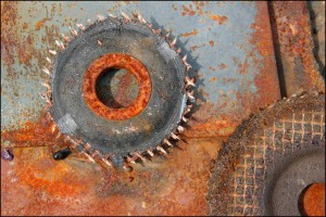 Das Bild „Trennscheiben“ nahm der Fotograf bei der MT-Fotosafari in der Weserwerft auf. Foto: Bernd Zeßner