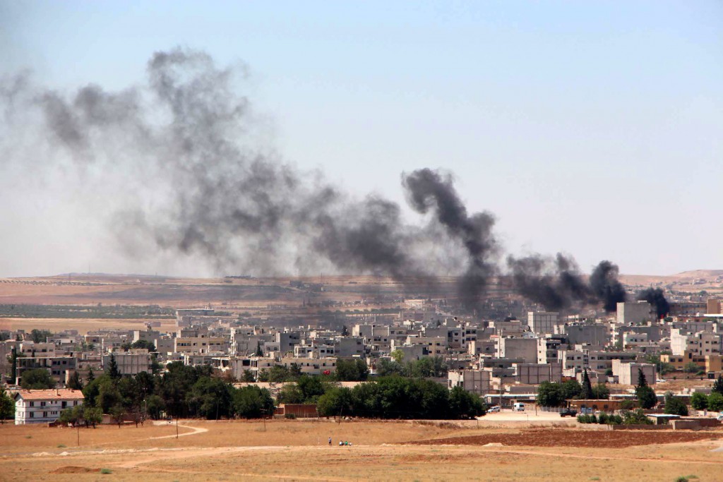 Kobane, eine umkämpfte Stadt an der syrischen Grenze, war die heimat des ertrunkenen Flüchtlingskinds. Seine Familie wollte mit ihm nach Kanada. Archiv-Foto: DPA