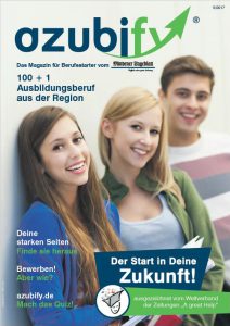 Die Titelseite des neuen Azubify-Magazins steht schon - erscheinen wird es im Mai. Repro: MT